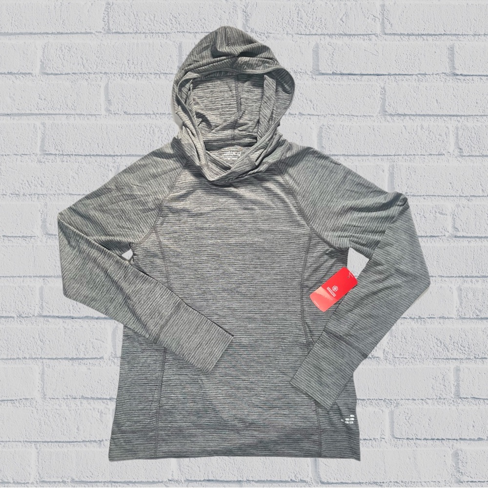 BCG Women’s Training Hoodie Moisture Wicking Heather Gray & White Medium 098223